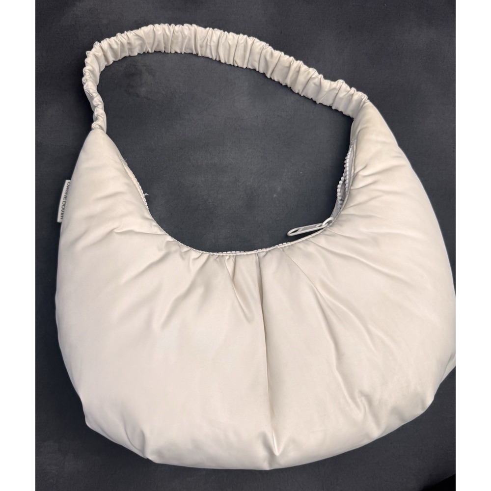 Dagne Dover Rider Bag Cream Crescent Shoulder Bag